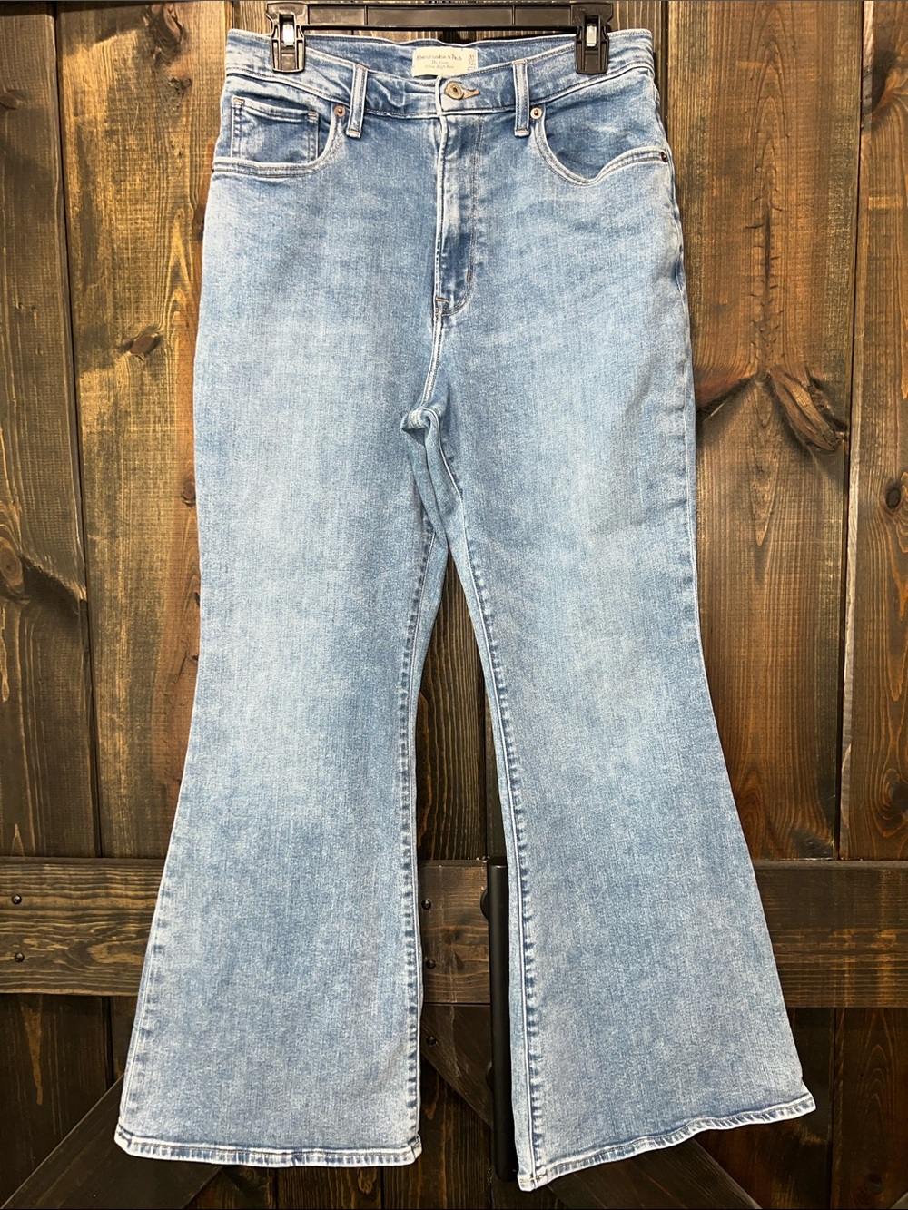 Abercrombie & Fitch The Flare Ultra High Rise Jeans 31 12 A&F Curve Love Stretch